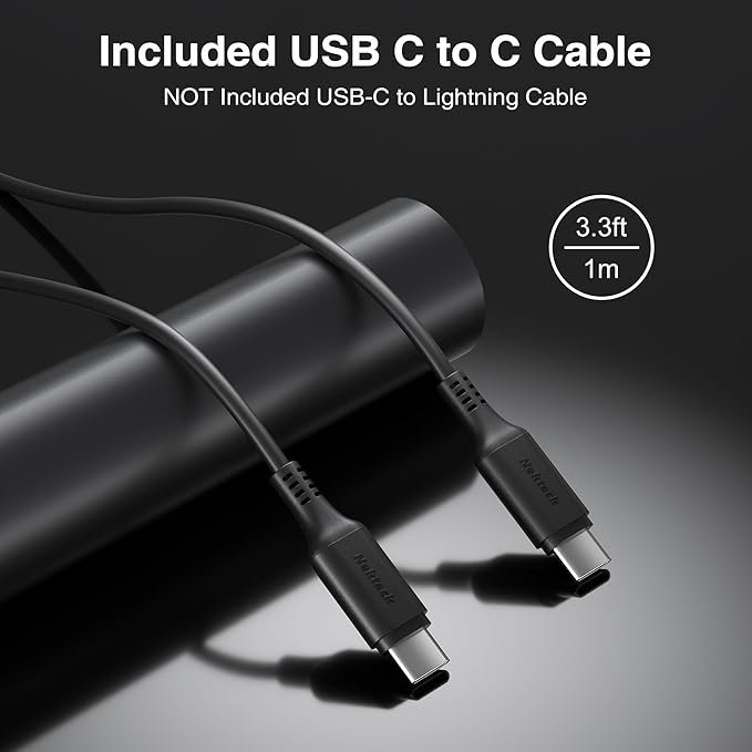 Nekteck Travel Fast Charging Kit, 65W USB-C Charger & 45W USB-C Car Charger (USB-C Cable Included)
