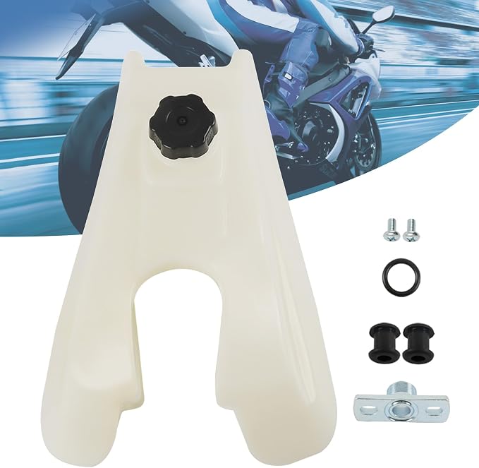 WFLNHB FT49010 Fuel Tank Replacement for Honda FourTrax 250 TRX250 2x4 1985-1987 White Plastic 17510-HA8-680