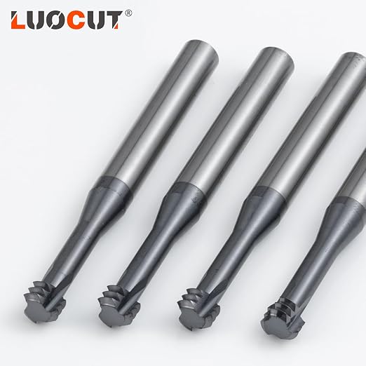 5pcs UNC8-32 Thread Mill Cutter Solid Carbide Coating for Steel Stainless