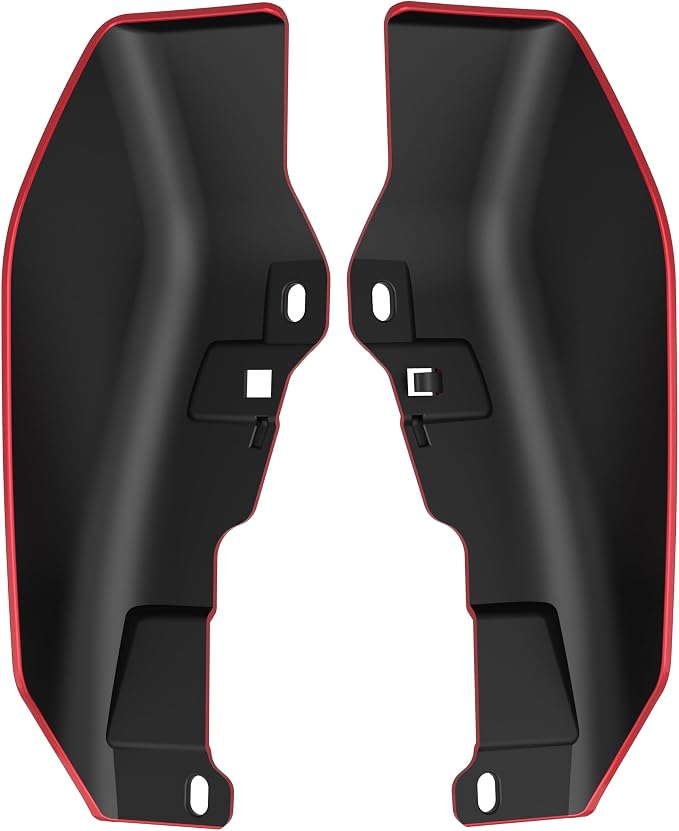 Color - Matched Mid Frame Air Deflectors Heat Shield, Perfectly Fit for Harley Touring Models 2009-2026 Wicked Red