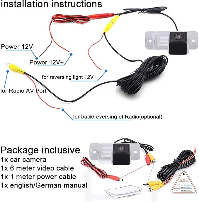 Car Back Up Camera for Benz S GL M R Class W220 S280 S320 S350 S500 S600 4 Matic X164 GL320 GL350 GL420 ML230 ML270 ML280 ML300 ML320 ML420 ML430 ML450 ML500 W251 V251 R63 R280 R500