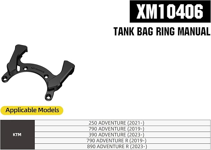 Rhinowalk Magnetic Motorcycle Tank Bag 5–6.5L Expandable, Quick Release Motorbike Fuel Tank Bag with Lock, Waterproof Storage Backpack with Rain Cover (XM10406)