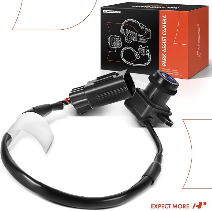 A-Premium Park Assist Camera Rear View Backup Reverse Camera Compatible with Select Jeep & Dodge Models - 2012-2013 Grand Cherokee, 2012-2013 Durango - Replace# 56054059AF