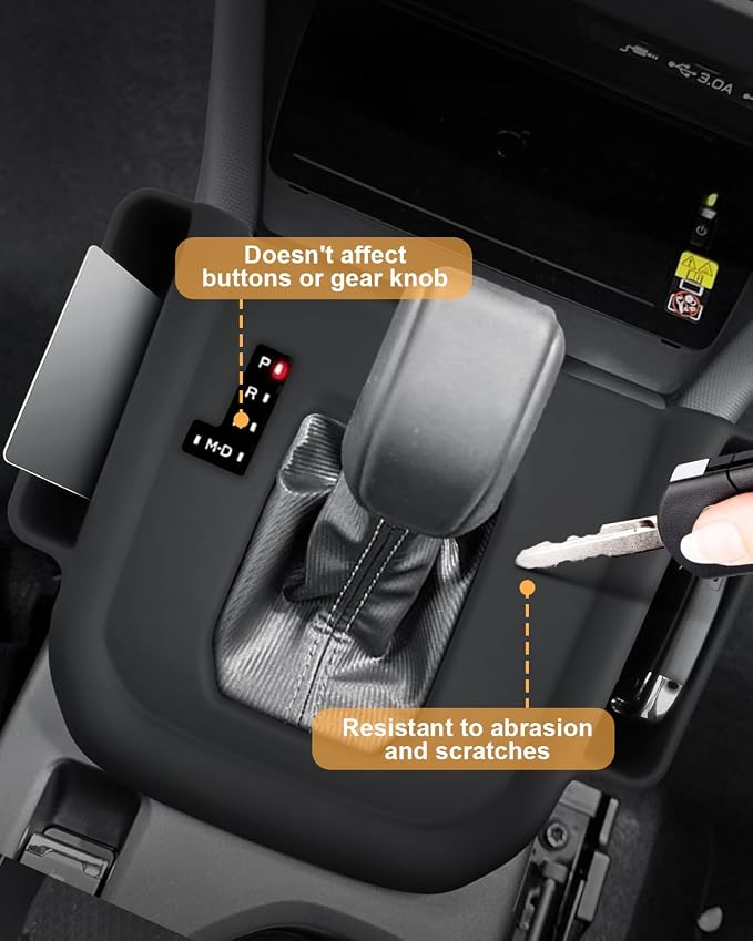 2025 Forester Center Console Organizer - For 2025 Subaru Forester(Premium/Sport/Limited/Touring) & Forester Hybrid Center Console Silicone Storage Tray For 2025 Forester/Hybrid Accessories(Black)