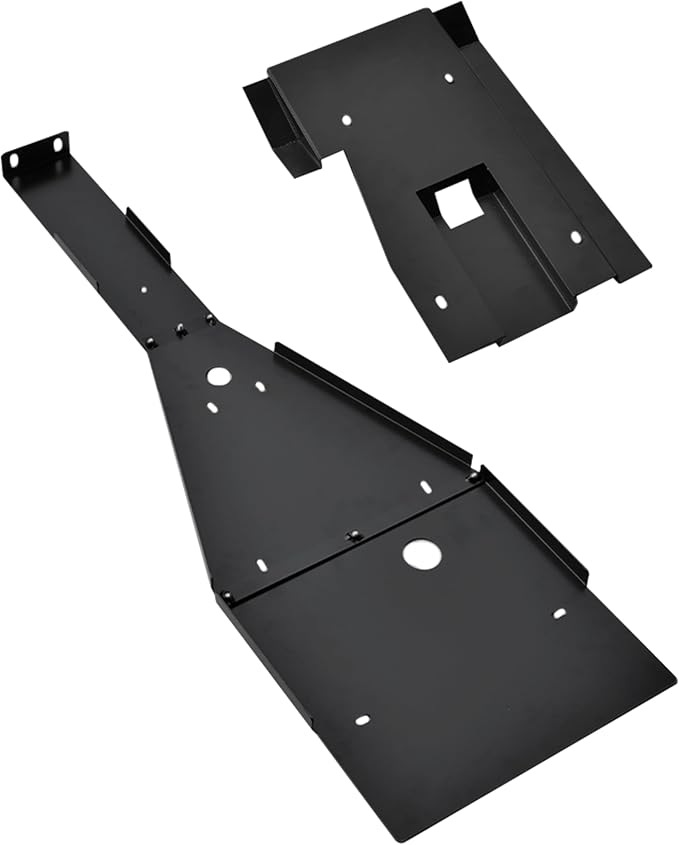 SAUTVS Aluminum Frame Skid Plate & Swing Arm Skid Plate Gaurd Kit for Yamaha Raptor 700 700R 2006-2026 Accessories, Black Combined Full Chassis Protector