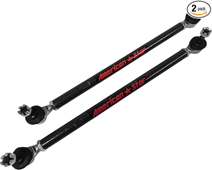 American Star Manufacturing, LLC 4130 Chromoly Tie Rod Upgrade Kit for Kodiak 700 EPS 16-26, Grizzly 550 09-14, Grizzly 660 02-08, Grizzly 700 07-13, KFX450R 08-14, LT-Z400 09-14