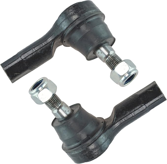 TRQ Front Outer Tie Rod Set 2 Piece Compatible with 1994-1997 Ford Aspire 2001-2005 Kia Rio