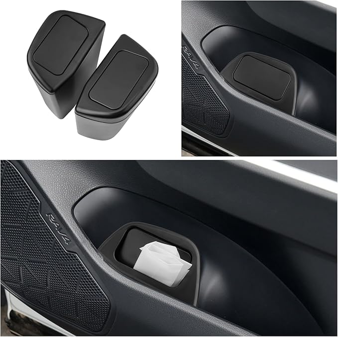 2026 RAV4 Trash Can for 2026 Toyota RAV4 Hybrid Accessories Trash Bin with Lid for Storage Toyota RAV4 Accessories Plastic Garbage Can Compatible with 2019-2023 2024 2025 2026 Toyota RAV4 all trim