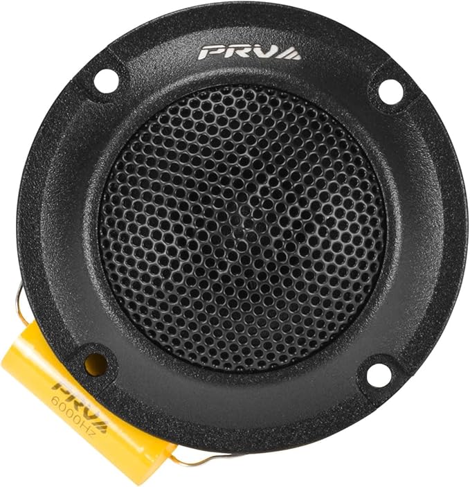 PRV Audio Bullet Super Tweeters Neodymium, 3 Inch PRV Tweeter Black TW400Ti-Nd-4 Slim 240 Watts 4 Ohm, Easy to Mount, 3 Inch Speaker Replacement (2 Tweeters)