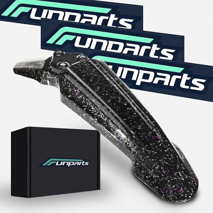 Funparts Sur Ron Front Fender,Carbon Fiber Motorcycle Fender Mud Guard for Surron Sur Ron LBX X260 X160 Electric Dirt Bike Purple