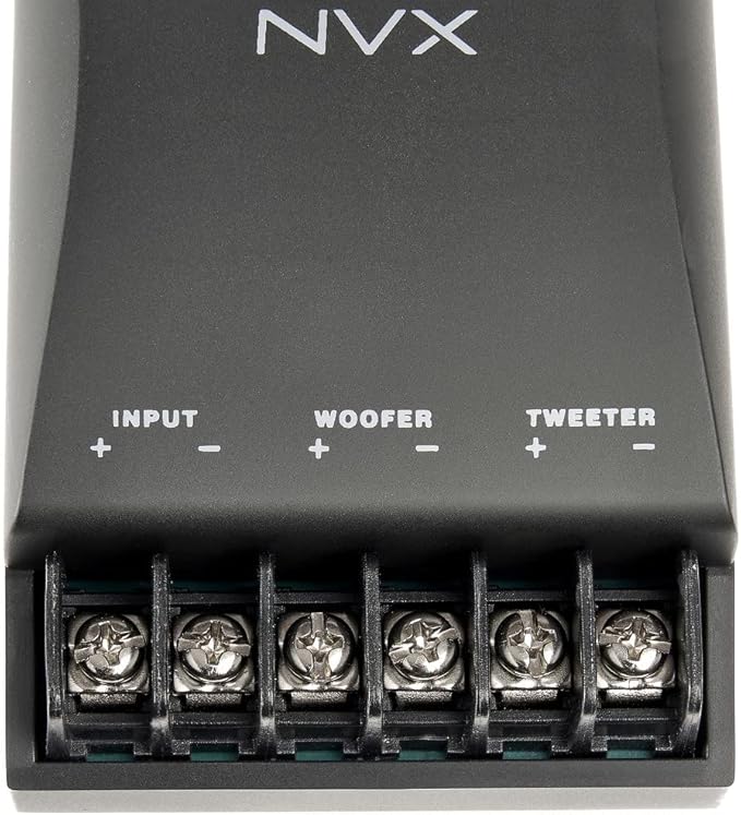 NVXยฎ VSP65KIT2F 6.5" Premium Car Speakers, 375W each side(750W per set), 250W RMS, 2-Ohm 2-Way Component System w/ 1" Silk Dome Tweeters & Passive X-Overs, Easy to Install in Cars/Trucks/Doors (Pair)
