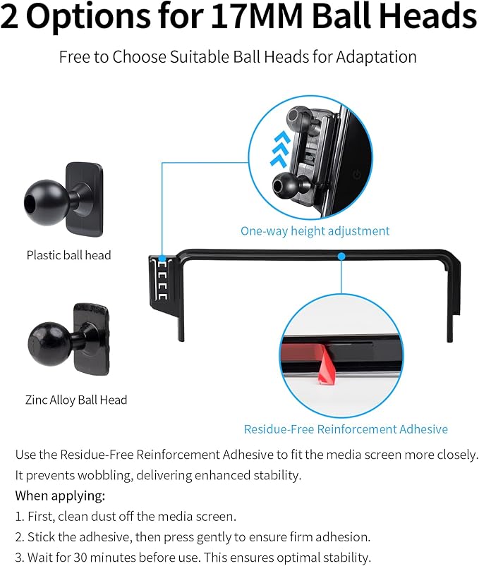 Wireless Charging Car Phone Holder for Ford Maverick 2022-2024, 8" Screen Fixed Clip, 360° Rotation Car Phone Mount Compatible with MagSafe