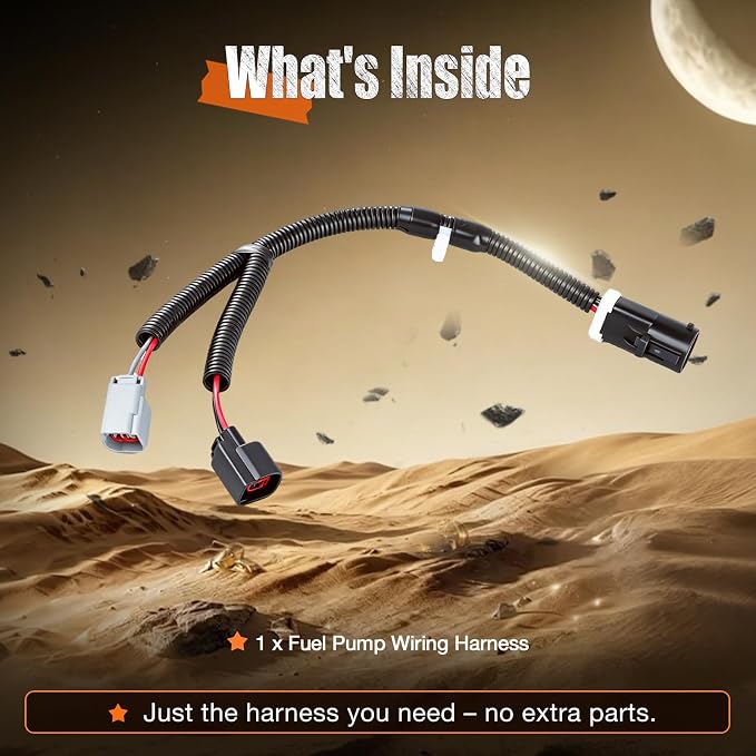 iFJF HFCM Fuel Pump Wiring Harness Compatible with Ford 6.0L Super Duty | F250-F550 Excursion Powerstroke V8, Common Rail System Guard, Heavy-Duty Fluoroelastomer Seals, Plug-and-Play Install