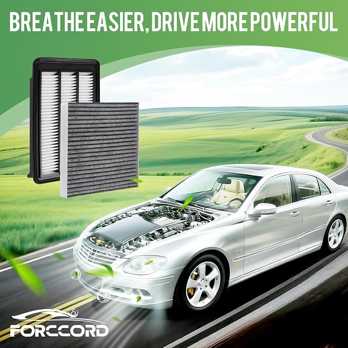 Engine & Cabin Air Filter Fit for 2016-2021 Honda Civic L4 1.5L, 2017-2022 CR-V CRV L4 1.5L Activated Carbon Cabin Filter Replace#CF11182 CA12050 Car Accessories (Not for hybrid!)