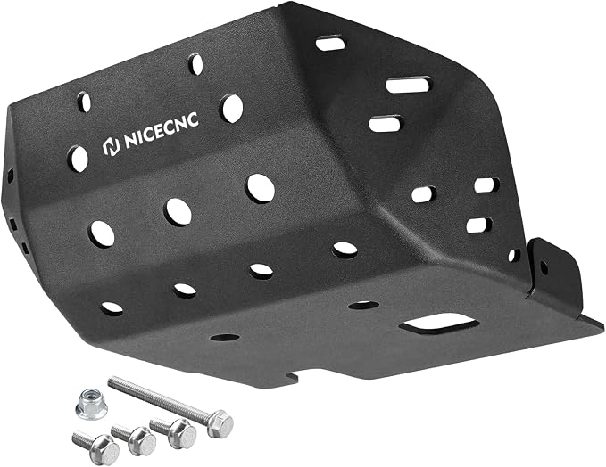 NICECNC Black Skid Plate Bash Crash Plate Engine Bottom Protector Guard Cover Compatible with Honda XR650L 1993 1994 1995 1996 1997 1998 1999 2000 2001-2024,Aluminum Alloy Anodization