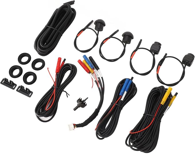 360 Car Camera System with Auto Radio, Panoramic View, Night Vision, Waterproof, Low Light Performance, Easy Installation, fornavigator with 360 Surround View Software (1080P)