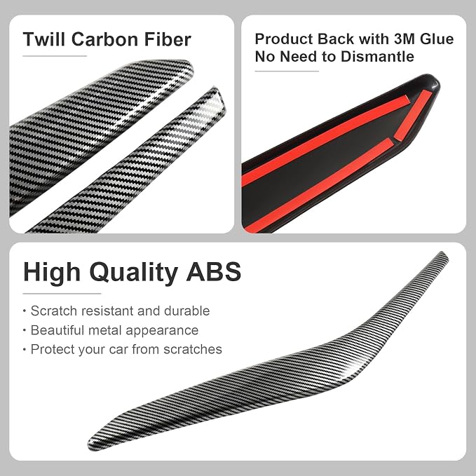 Carbon Fiber Inner Door Handle Frame Cover Compatible with Toyota Corolla 2020–2026 & Corolla Hatchback 2019–2026