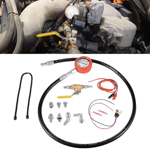 Bonbo Hpop Test Tool High Pressure & Air Leak Test Gauge Tool Kit Fits for Ford F250 F350 6.0L & 7.3L Powerstroke 1994-2007