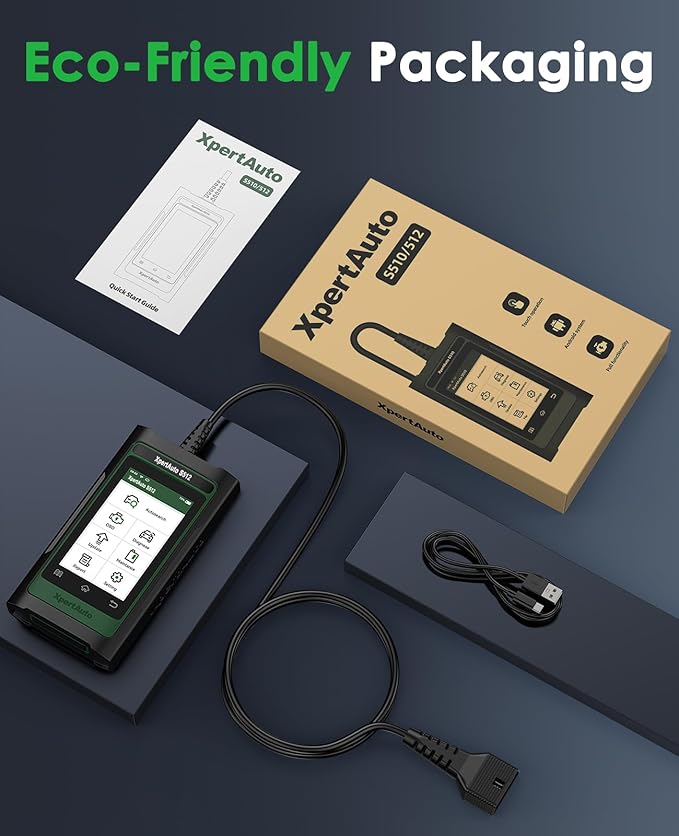 OBD2 Scanner S512 for BMW/GM, Full System Automotive Diagnostic Scanner, Car Code Reader and Reset Tool, All System Diagnose, 28 Reset Functions, ECU Coding, Autovin