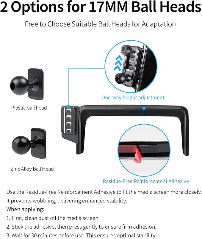 Wireless Charging Car Phone Holder for Mercedes Benz GLA-Class 2015 / CLA-Class 2015, 5.8" Screen Fixed Clip, 360° Rotation Car Phone Mount Compatible with MagSafe