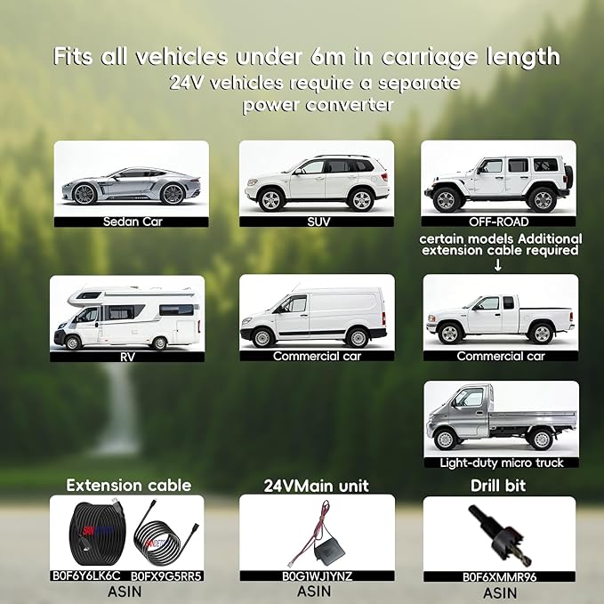 Backup Parktronic System Car Auto Vehicle Reverse with 8 Parking Sensors kit, LCD Display, Distance Detection (Meter/Foot Switchable), Buzzer Alarm and Voice Prompt Function(Black)