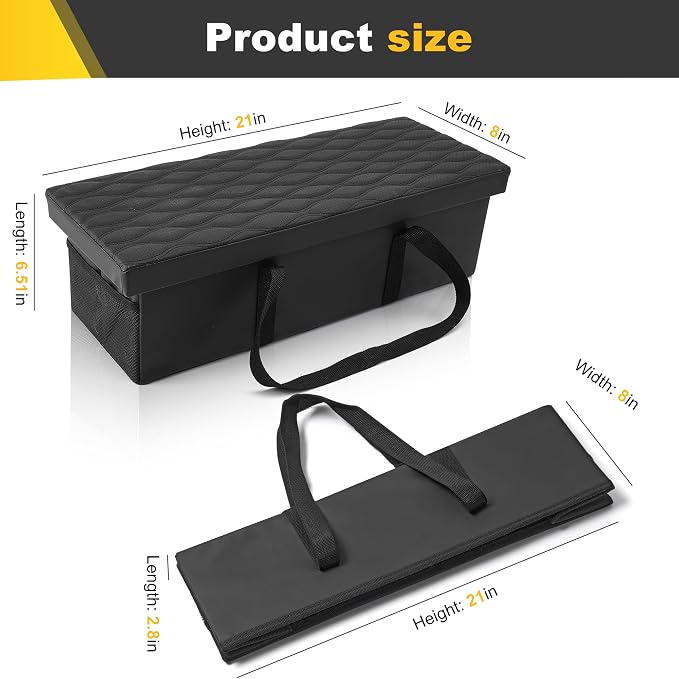 Car Seat Organizer Compatible with 2020-2025 2026 Kia Telluride - Telluride Black Seat Console Organizer Backseat Box for Kids Toys Baby Supplies Dog Toys Snack Storage Bin Travel Accessories