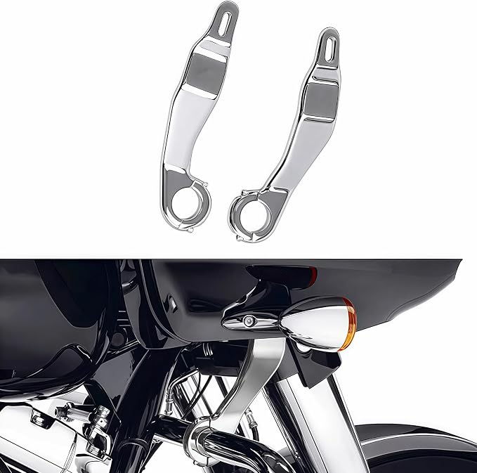 Kinglemc Fairing Support Kit for Harley Road Glide FLTRX FLTRK FLTRXS FLTRU FLTRUSE 2014-2024 (Chrome)