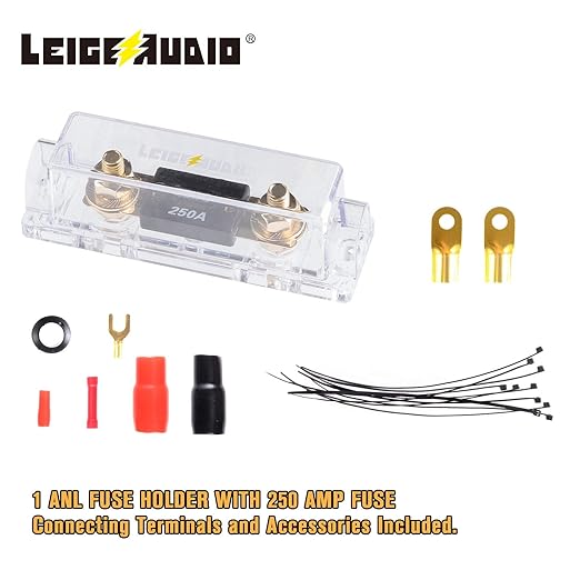 0 Gauge Amp Wiring Kit Complete 0 AWG Amplifier Installation Wiring Kit - Car Subwoofer Wiring Kit Helps You Make Connections and Brings Power to Your Radio, Subwoofer and Speakers