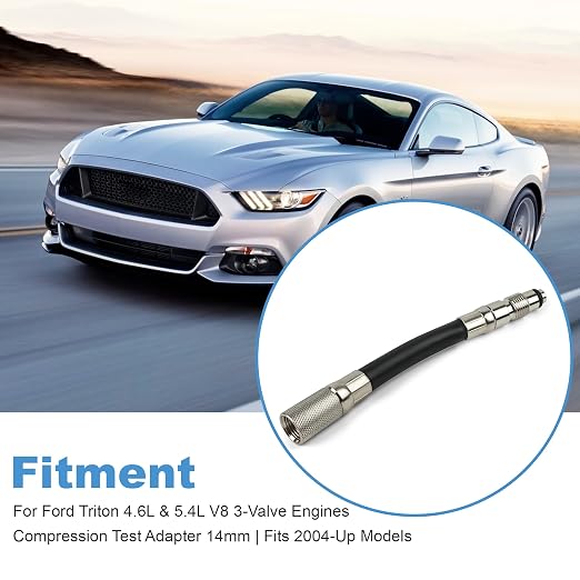 14mm Compression Tester Adapter 5607 | for Ford Triton with 4.6 and 5.4 L, 3 valve Triton V-8 Engines 2004 and Newer