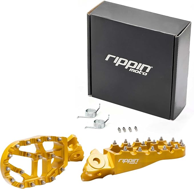 Rippin Moto Race Spec Foot Pegs for Surron LBX, E-Ride PRO, Talaria Sting MX3/MX4/XXX and Altis Sigma – 7075 CNC Aluminuim, Anti-Slip Grip – Designed for Off-Road Durability & Performance