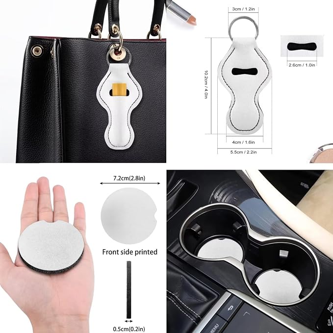 13 pcs Retro Fern Flower Insect Dragonfly Butterfly Print Car Seat Covers Interior Decor Car Accessories Seat Covers/Steering Wheel Covers/Seat Belt Pads/Keychain/Lipstick Holder/Coaster