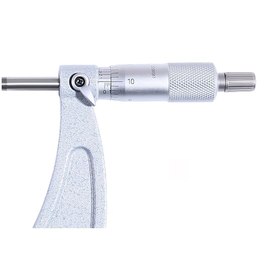 Accusize Industrial Tools Outside Micrometer, 8-9", EG00-0009 | 8-9", Ultra-Precision, Carbide Tipped, M-Type, Resolution 0.0001", Ratchet Friction Thimble, Solid Storage Case
