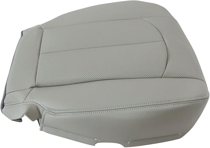 FZJDSD Gray Driver & Passenger Side Bottom Perforated Microfiber Leather Replacement Seat Covers Compatible with Infiniti G37 2008 2009 2010 2011 2012 2013