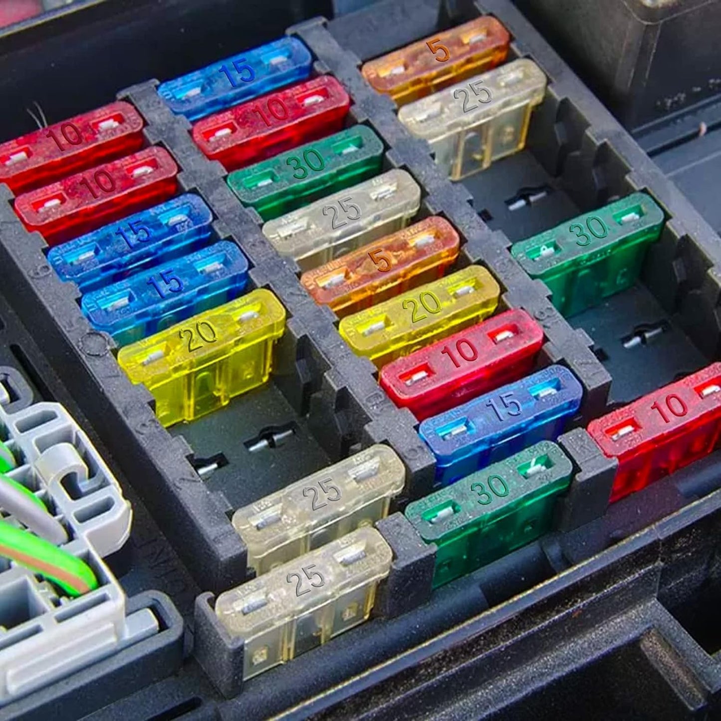 (80Pcs) 4 Amp Standard Fuse, 4A Car Blade Fuses for Car/RV/Truck/SUV/Motorcycle/Boat