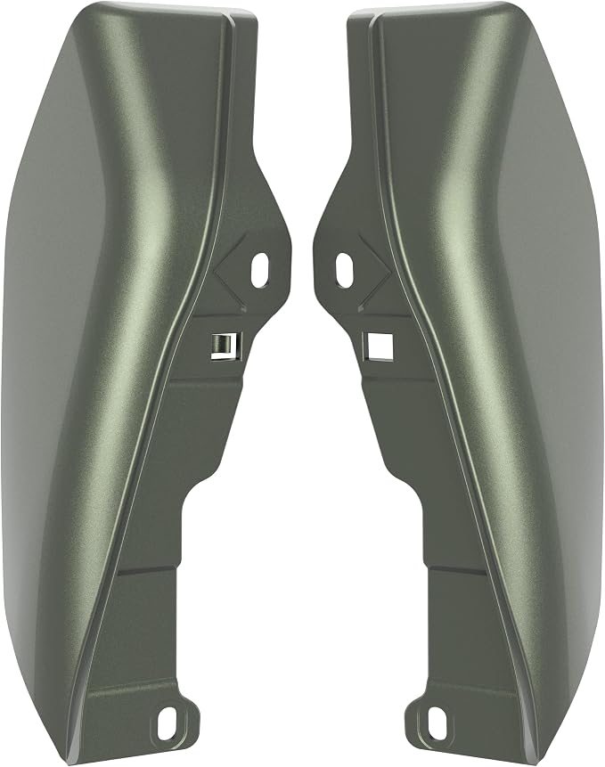 Color - Matched Mid Frame Air Deflectors Heat Shield, Perfectly Fit for Harley Touring Models 2009-2026 Deadwood Green Glossy
