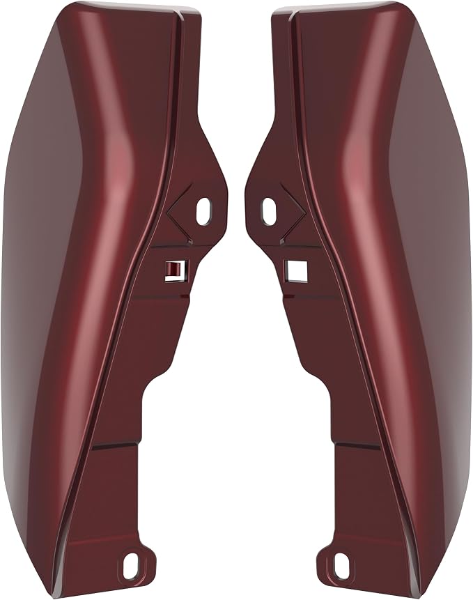 Color - Matched Mid Frame Air Deflectors Heat Shield, Perfectly Fit for Harley Touring Models 2009-2026 Mysterious Red Sunglo