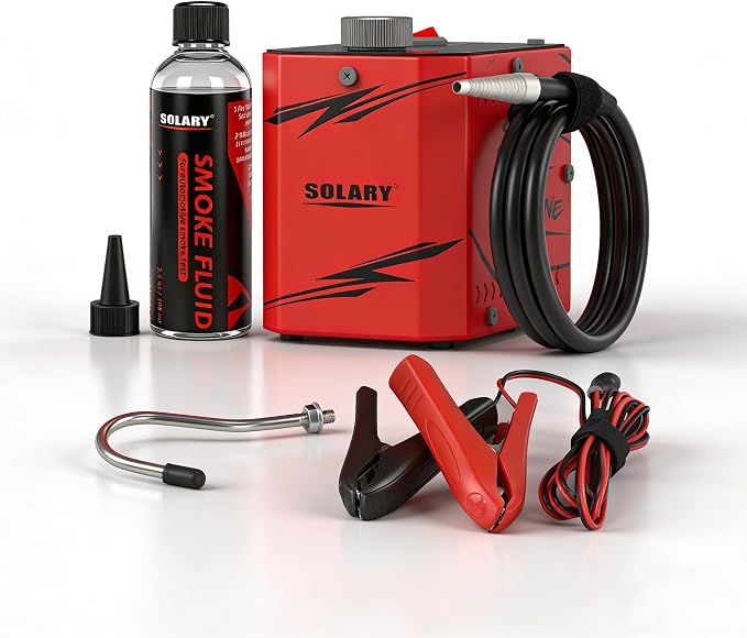 Solary Smoke Machine Automotive Vacuum:5 PSI Automotive Leak Detector, Fast Engine & Exhaust System Leak Detection for Used Car Buyers – Essential Pre-Purchase Car Inspection Tool