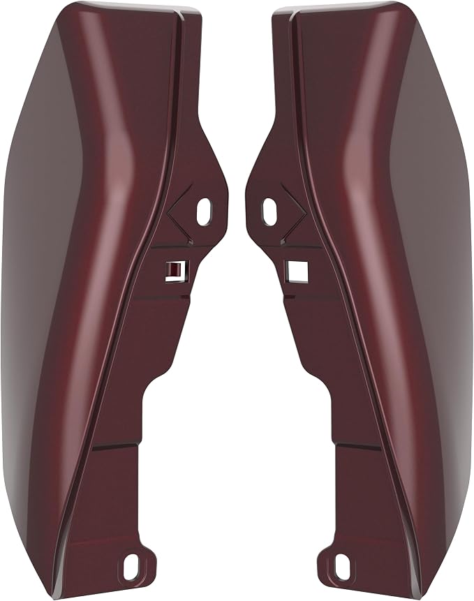 Color - Matched Mid Frame Air Deflectors Heat Shield, Perfectly Fit for Harley Touring Models 2009-2026 Crimson Red Sunglo