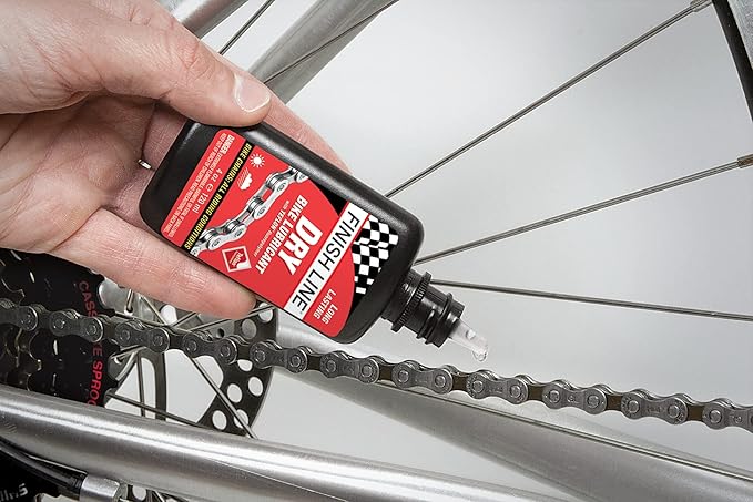 Finish Line Dry Bike Chain Lube – Ceramic Dry-Film Lubricant – Dirt & Dust Resistant
