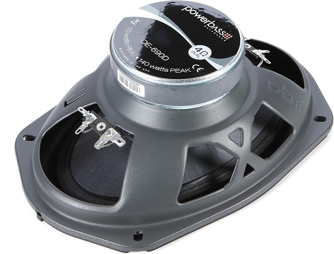 PowerBass OE-690D - 6"x9" 3-Way Speakers 100Wrms / 300Wmax (2-Ohm) - Pair