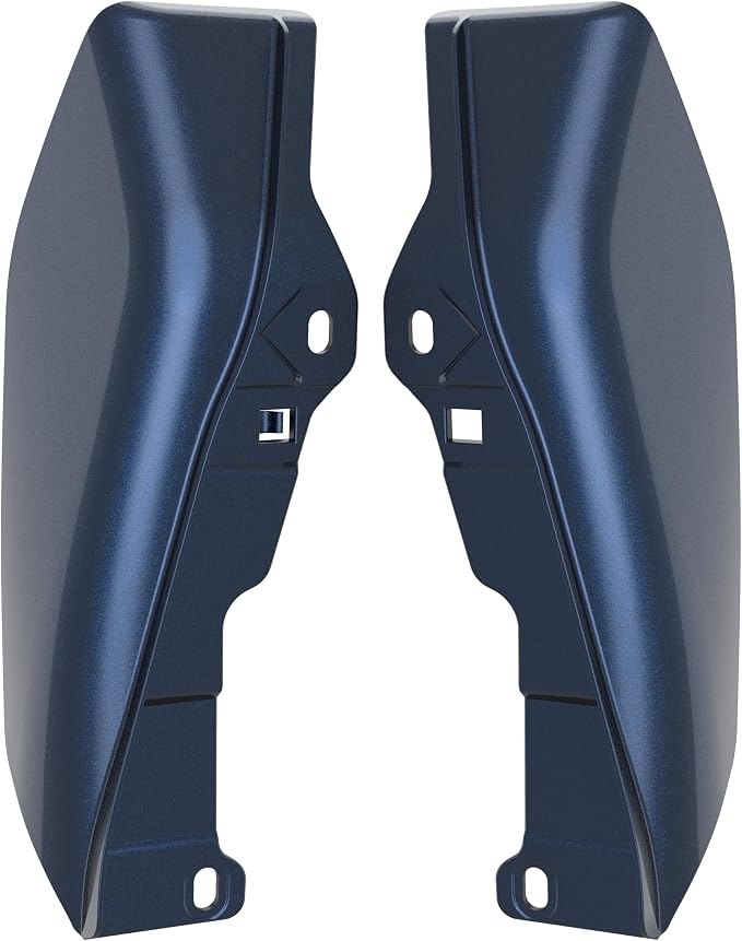 Color - Matched Mid Frame Air Deflectors Heat Shield, Perfectly Fit for Harley Touring Models 2009-2026 Midnight Blue