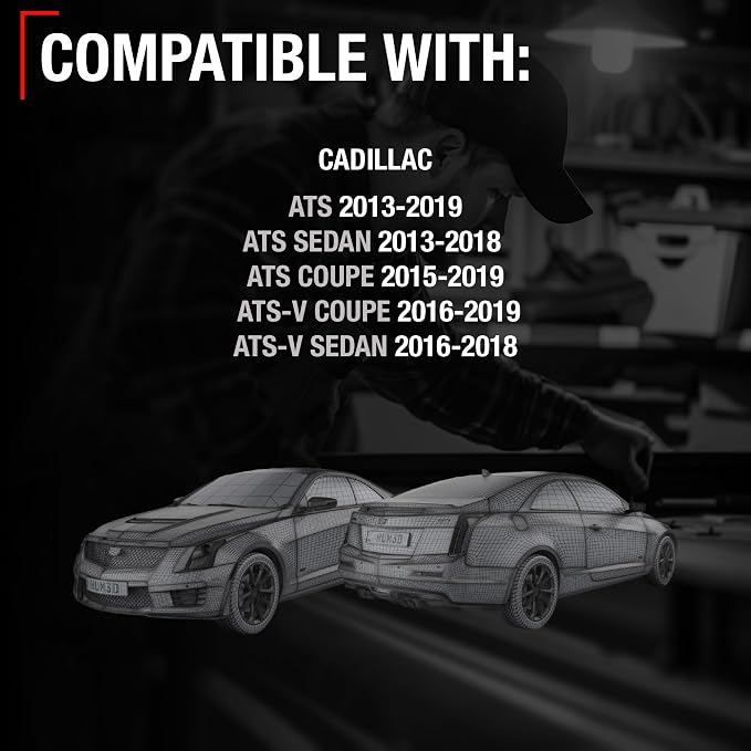 Rear View Backup Camera, Reverse Park Assist - Compatible with 2013-2019 Cadillac ATS, 2013-2018 Cadillac ATS Sedan, 2015-2019 Cadillac ATS Coupe and More - OEM 23386282, GM1960124