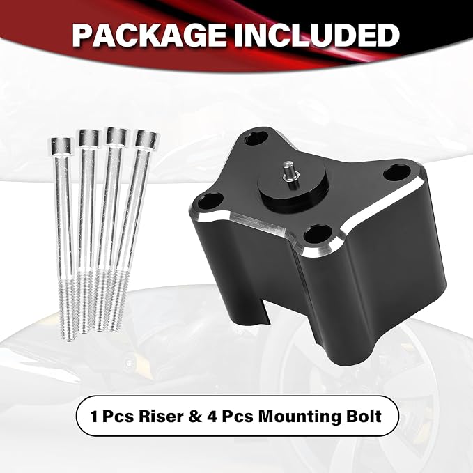 2 Inch Adjustable Aluminum Handlebar Riser Kit, Handle Bar Height Extension Relocator Clamps Compatible With Can-Am Spyder F3 F3-T F3-LTD 2015-2026 & Spyder RT 2020-2026 Accessories