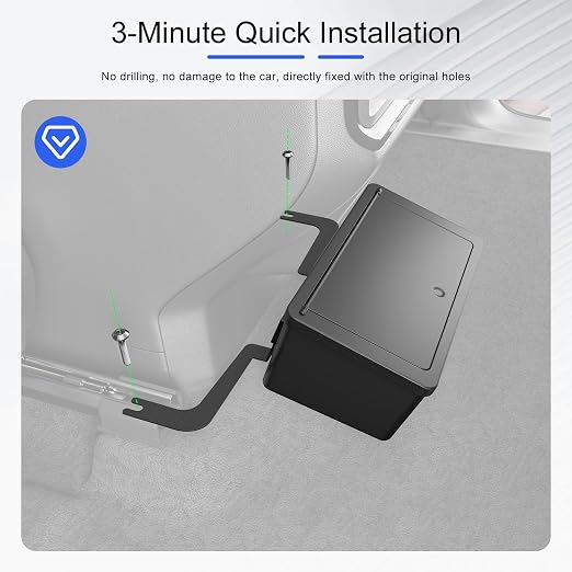 Trash Can Compatible with 2019-2026 Chevy Silverado 1500 ZR2 Crew Cab Trash Bin Car Garbage Can Storage Organizer Replacement for 2019-2026 Chevy Silverado Accessories
