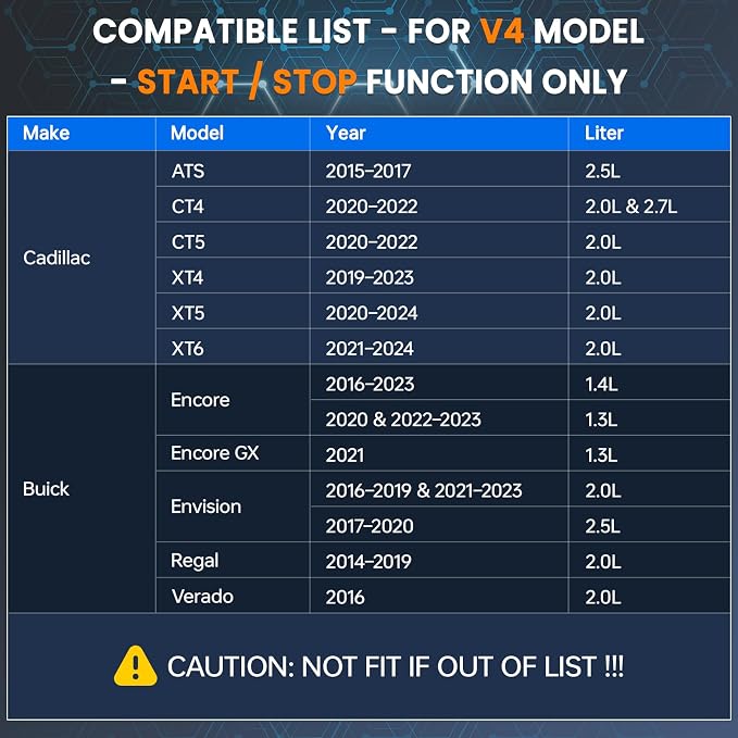 JOPLAY AFM DFM Disabler with Start-Stop, Automotive Grade, Low Power Draw, Compatible with Silverado Sierra Tahoe Yukon Cadillac