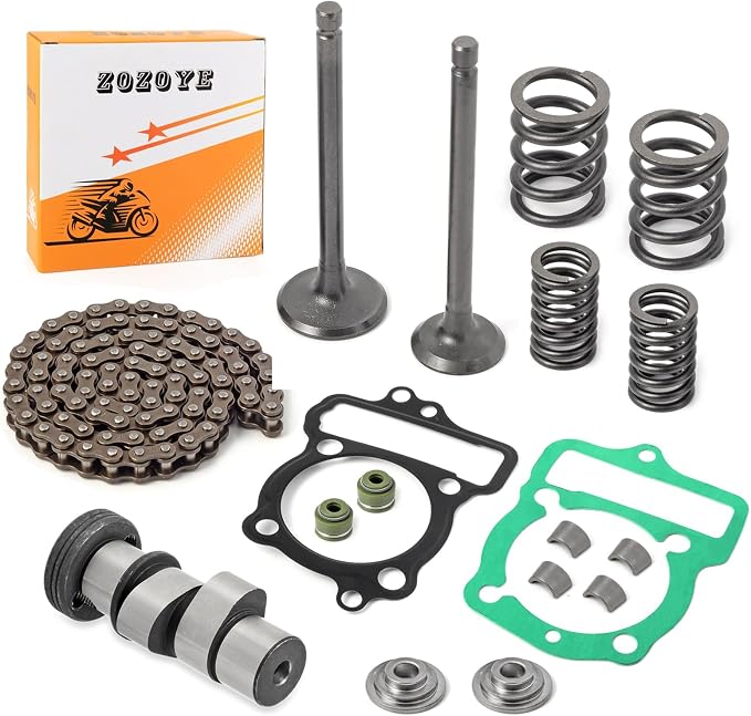 Camshaft Cam Chain Rocker Valve Arm Intake Exhaust Valves w/Seals Spring For HONDA XR100R CRF100F 1985-2013 XL100S 1979-1985
