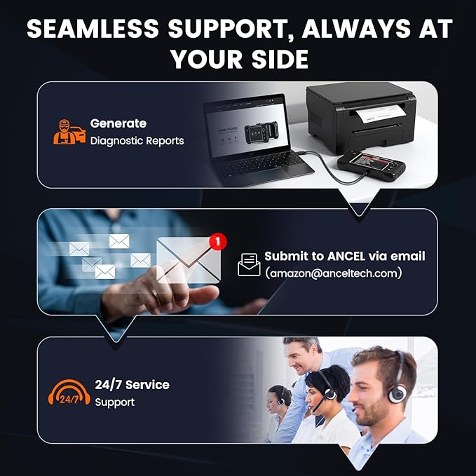 ANCEL FX2000 Plus OBD2 Scanner Diagnostic Tool with Protective Bag, ABS SRS Transmission Airbag Scan Tool, Check Engine Code Reader, Scanner for Car Lifetime Free Upgrade