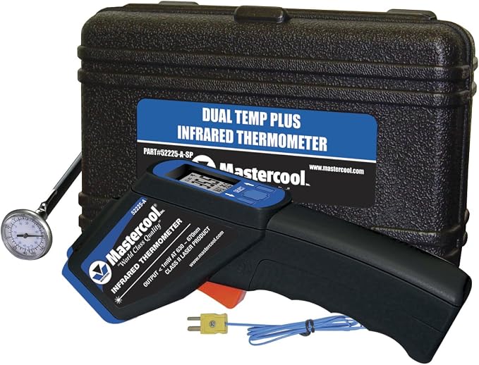 Mastercool 52225-A-SP Infrared Thermometer with Laser, Black