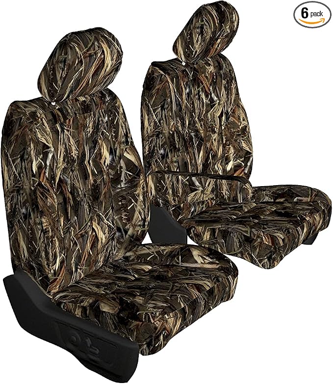 Durafit Seat Covers, Made to fit 2001-2004 Tacoma Pair of Flat Bucket Exact Seat Covers in MC2 Camo Endura (DRT)