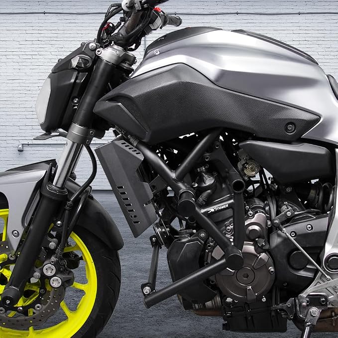 Xitomer Crash Cage Stunt Engine Guard Compatible with FZ-07 MT-07 2014-2024 FZ07 MT07, XSR700 2015-2024 Drift Street Engine Guard Crash Bar Race Rail